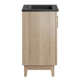 Summit 24" Bathroom Vanity in Black Oak