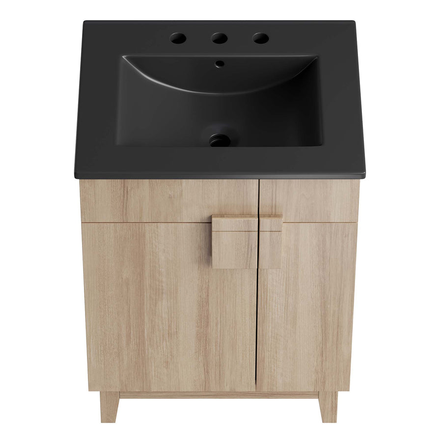 Summit 24" Bathroom Vanity in Black Oak