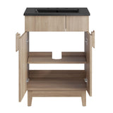 Summit 24" Bathroom Vanity in Black Oak