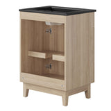 Summit 24" Bathroom Vanity in Black Oak
