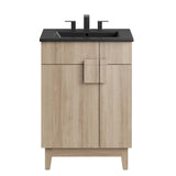 Summit 24" Bathroom Vanity in Black Oak