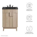 Summit 24" Bathroom Vanity in Black Oak