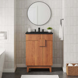 Summit 24" Bathroom Vanity in Black Walnut