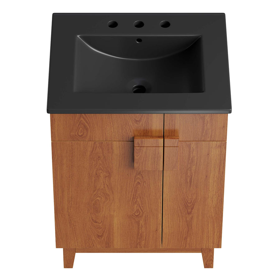 Summit 24" Bathroom Vanity in Black Walnut