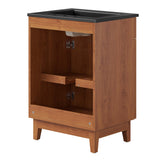 Summit 24" Bathroom Vanity in Black Walnut