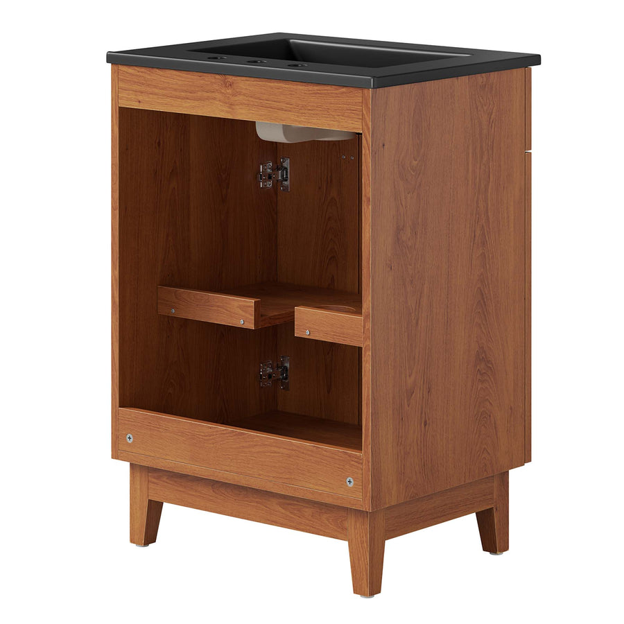 Summit 24" Bathroom Vanity in Black Walnut
