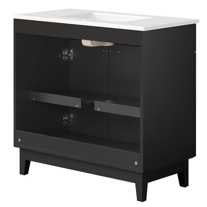 Miles 36" Bathroom Vanity by Furniture For America