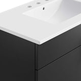 Summit 36" Bathroom Vanity in White Black
