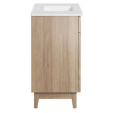 Summit 36" Bathroom Vanity in White Oak
