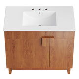 Summit 36" Bathroom Vanity in White Walnut