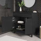 Summit 36" Bathroom Vanity in Black Black