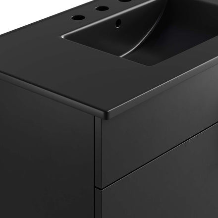 Miles 36" Bathroom Vanity in Black Black