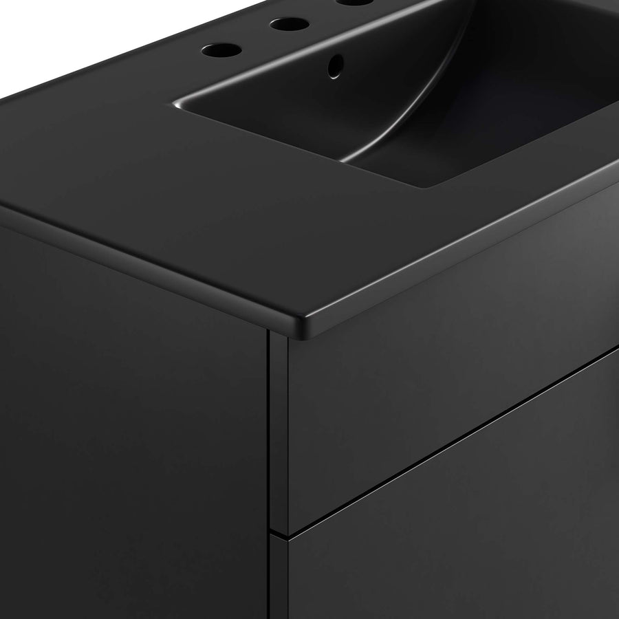 Summit 36" Bathroom Vanity in Black Black