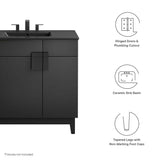 Summit 36" Bathroom Vanity in Black Black