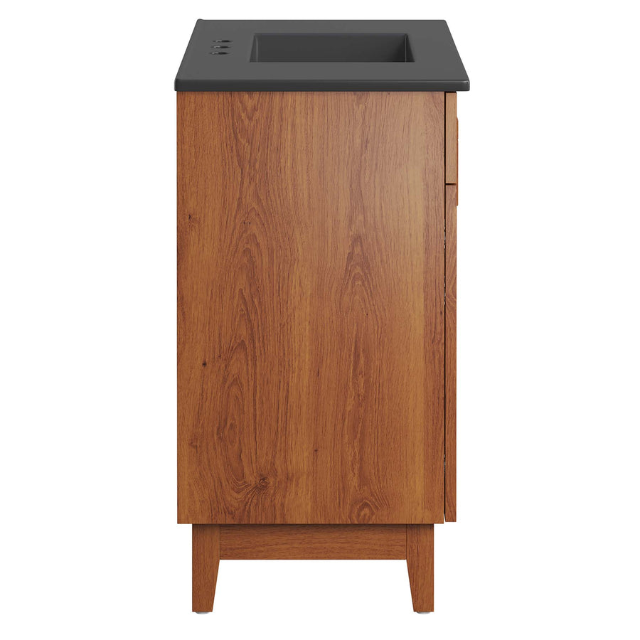 Summit 36" Bathroom Vanity in Black Walnut