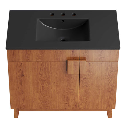 Miles 36" Bathroom Vanity in Black Walnut
