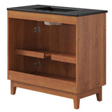 Summit 36" Bathroom Vanity in Black Walnut