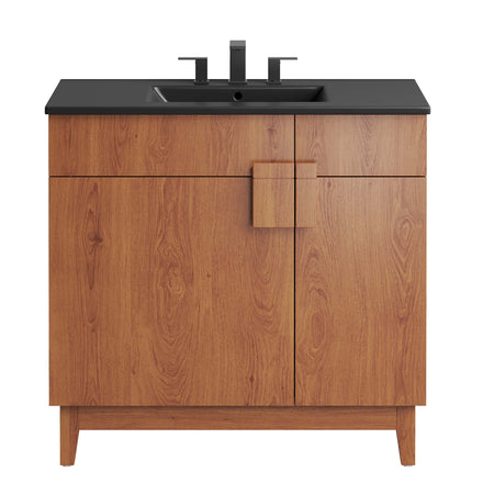 Miles 36" Bathroom Vanity in Black Walnut