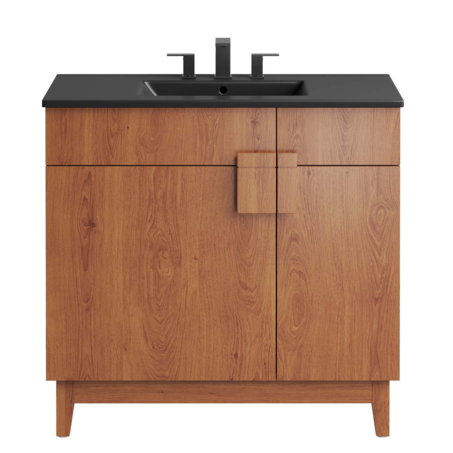 Summit 36" Bathroom Vanity in Black Walnut