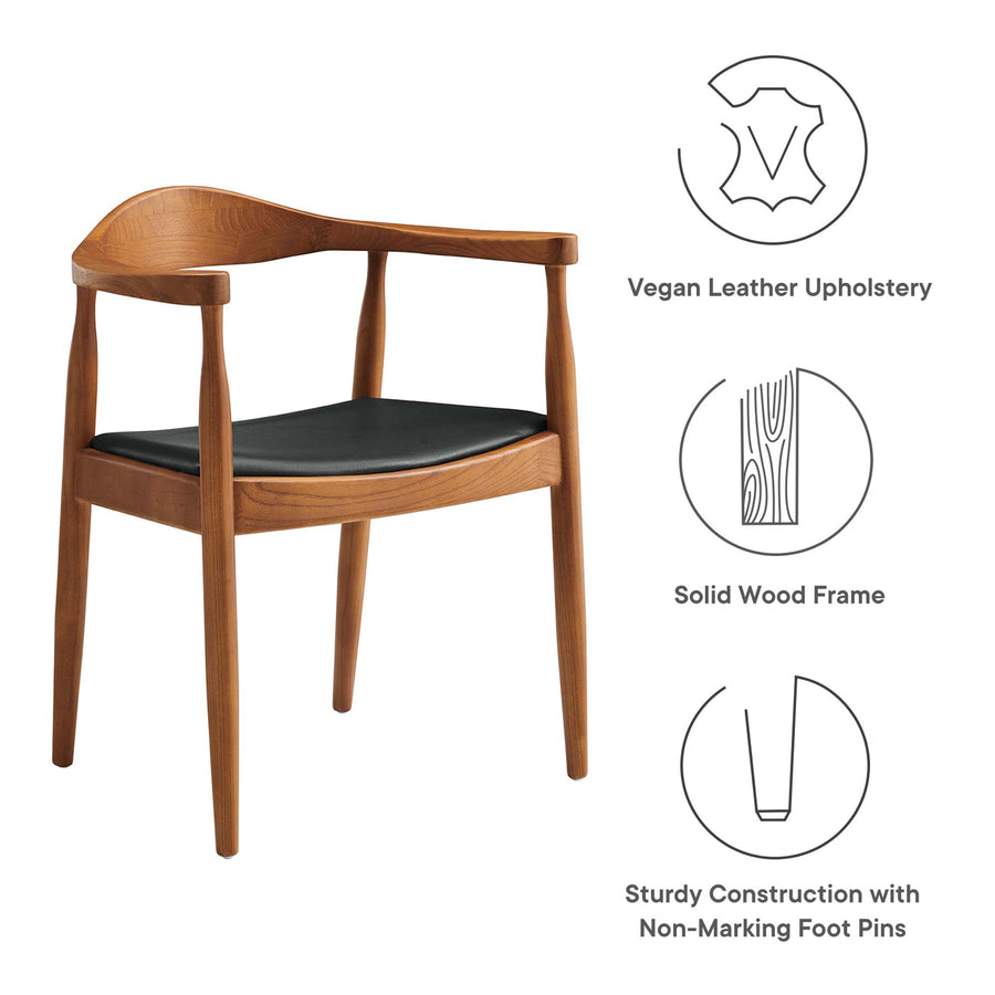 Gudvangen Dining Armchair in Black