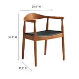 Gudvangen Dining Armchair in Black