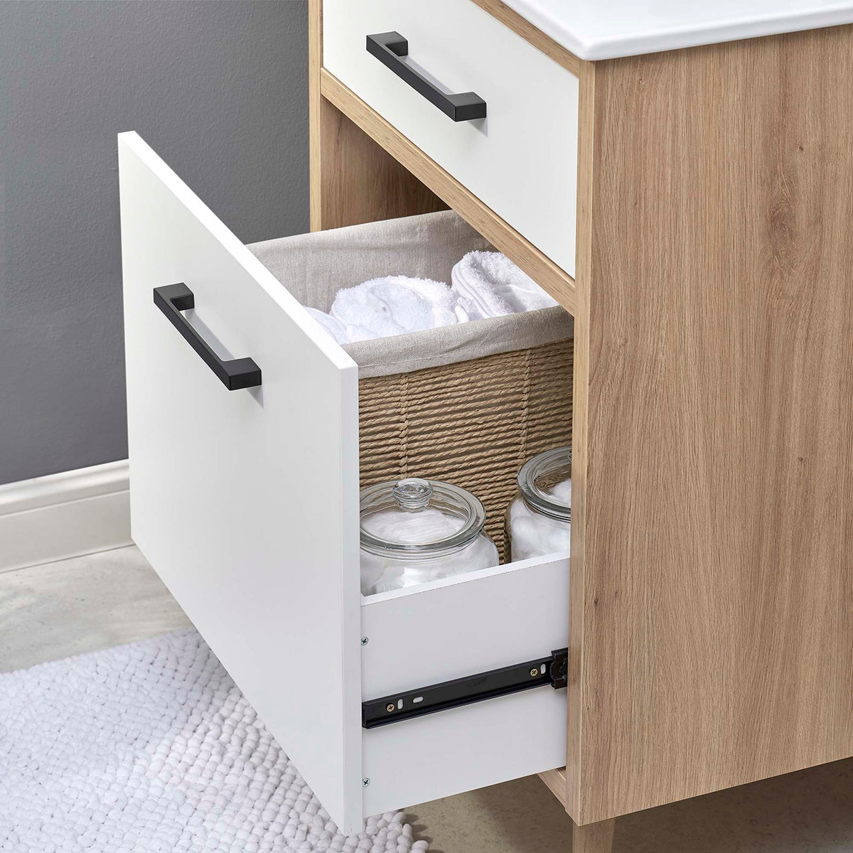 Maverick 24" Bathroom Vanity in White Oak