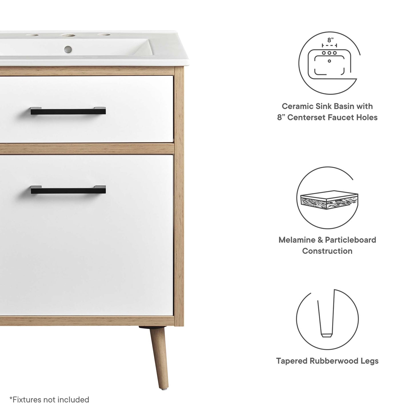 Maverick 24" Bathroom Vanity by Furniture For America