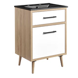 Crest 24" Bathroom Vanity in Black Oak