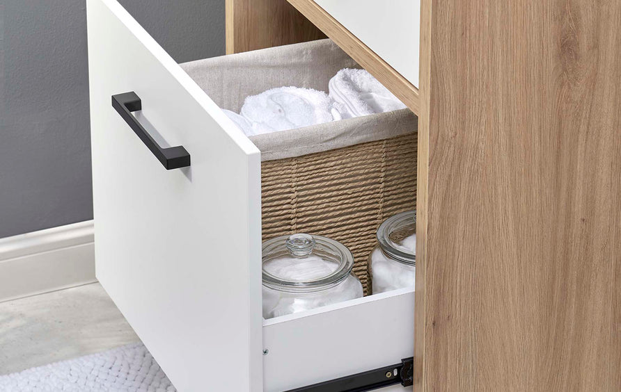Crest 24" Bathroom Vanity in Black Oak