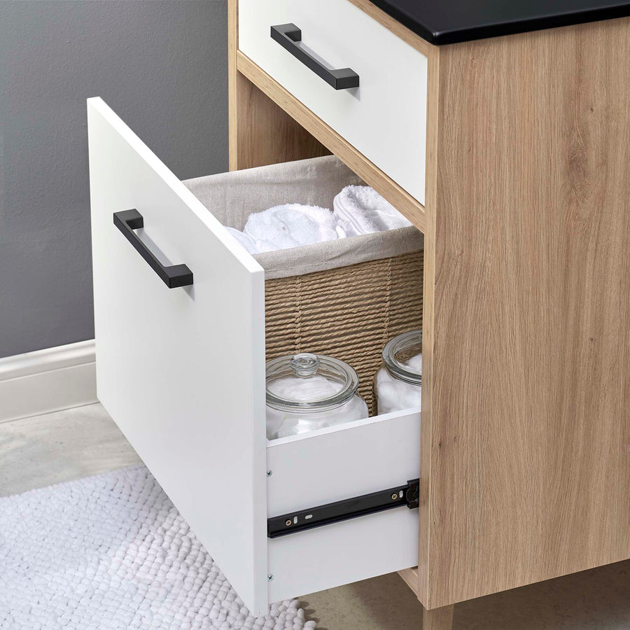 Crest 24" Bathroom Vanity in Black Oak