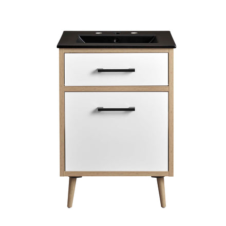 Maverick 24" Bathroom Vanity in Black Oak