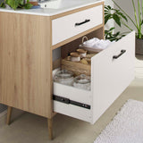 Crest 36" Bathroom Vanity in White Oak