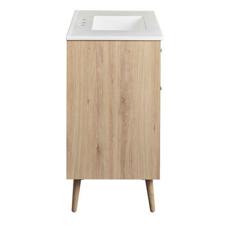 Maverick 36" Bathroom Vanity in White Oak