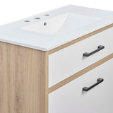 Crest 36" Bathroom Vanity in White Oak