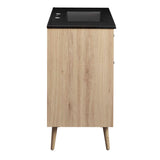 Crest 36" Bathroom Vanity in Black Oak