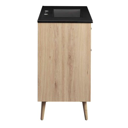 Maverick 36" Bathroom Vanity in Black Oak