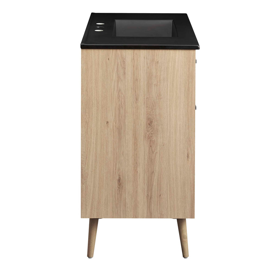 Crest 36" Bathroom Vanity in Black Oak
