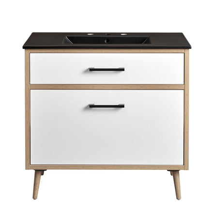 Maverick 36" Bathroom Vanity in Black Oak