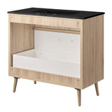 Crest 36" Bathroom Vanity in Black Oak