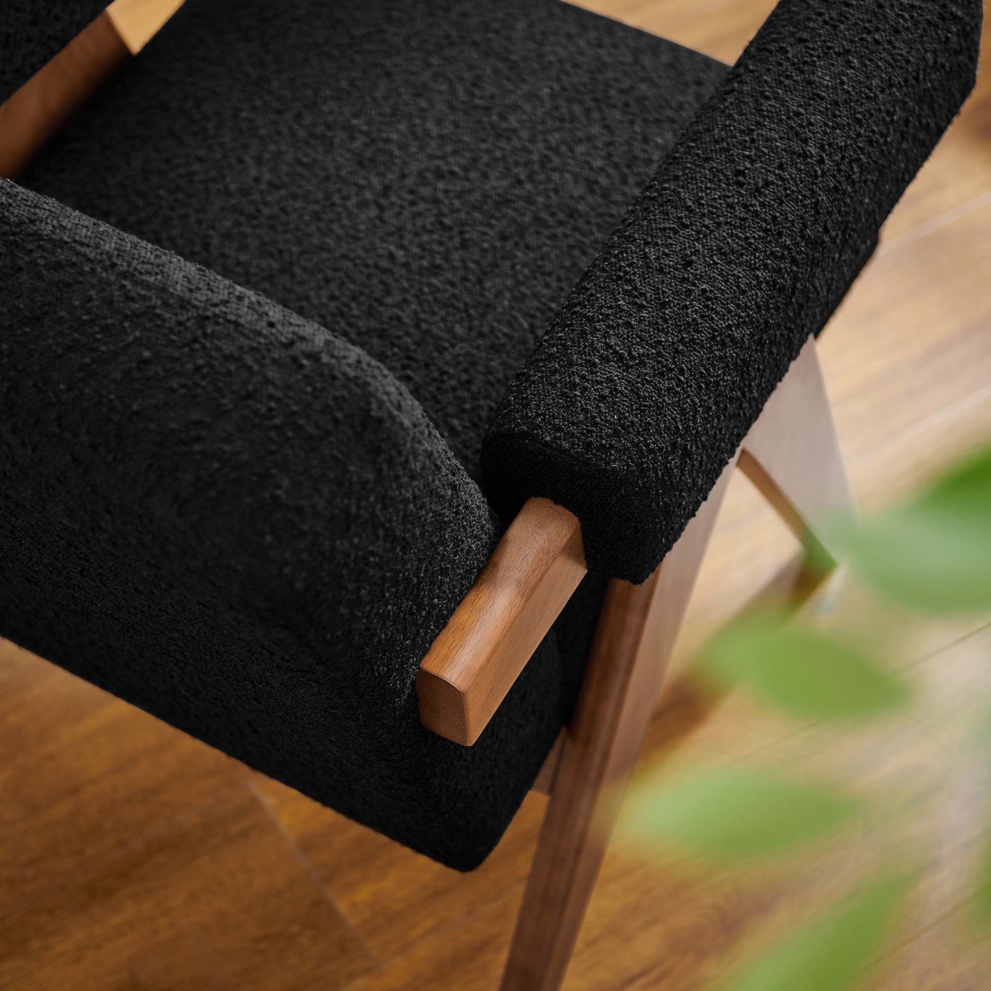 Lyra Boucle Fabric Armchair by Furniture For America