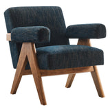 Sable Fabric Armchair in Azure Fabric