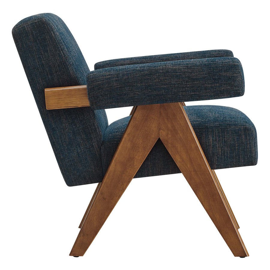 Sable Fabric Armchair in Azure Fabric