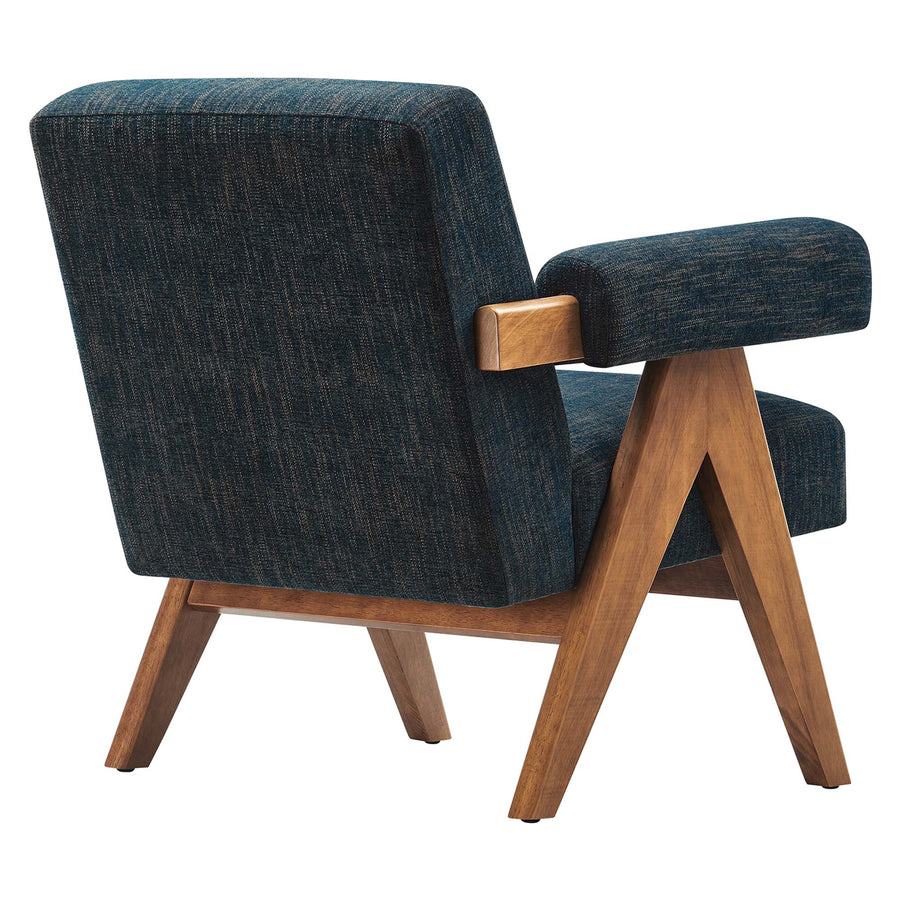 Sable Fabric Armchair in Azure Fabric
