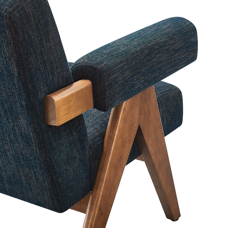 Sable Fabric Armchair in Azure Fabric