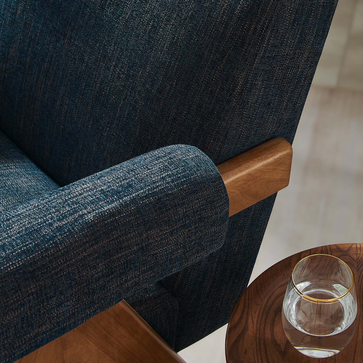 Lyra Fabric Armchair by Furniture For America
