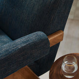 Sable Fabric Armchair in Azure Fabric