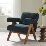 Sable Fabric Armchair in Azure Fabric