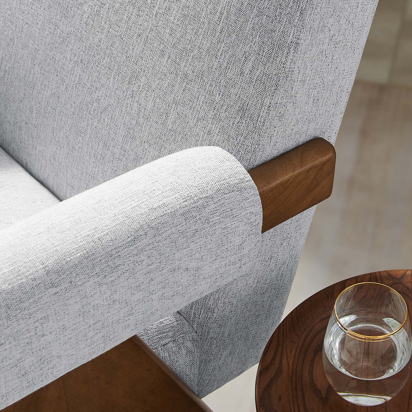 Lyra Fabric Armchair by Furniture For America