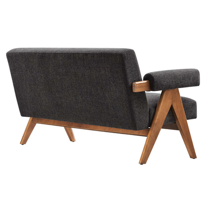 Lyra Fabric Loveseat by Furniture For America