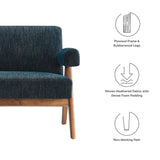 Sable Fabric Loveseat in Azure Fabric